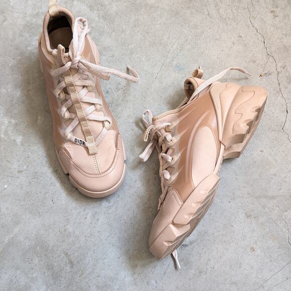 Christian Dior D-Connect Sneaker Shoes in Nude Technical Fabric, size 36 - Picture 2 of 12